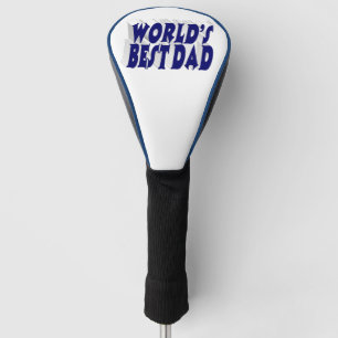 Couvre-club De Golf Meilleur papa bleu foncé 3d texte