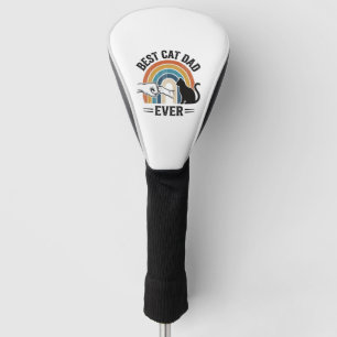 Couvre-club De Golf Meilleur Papa Chat Vintage Conception d'amant de c