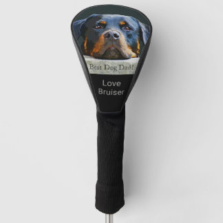 Couvre-club De Golf Meilleur Papa Chien Personnalisé