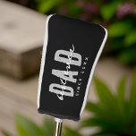 Couvre-club De Golf Meilleur Papa depuis 20XX Moderne Simple Preppy<br><div class="desc">Ce design simple et moderne est composé de la typographie de san serif.</div>