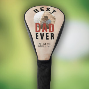 Couvre-club De Golf Meilleur papa Ever aquarelle Photo de la Fête du P