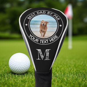 Couvre-club De Golf Meilleur Papa Par Chien Photo Personnalisé Monogra
