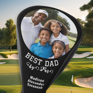 Couvre-club De Golf Meilleur papa par Fête des pères Noms des enfants
