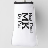 Couvre-club De Golf Meilleur papa par monogramme fête des pères rusti (Tourné à 90°)