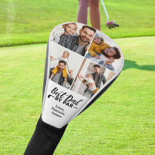 Couvre-club De Golf Meilleur papa par pair avec Photos et Message pers