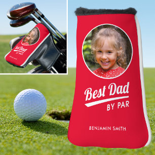 Couvre-club De Golf Meilleur papa Par Par Enfant Nom de la photo Red P