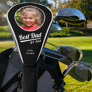 Couvre-club De Golf Meilleur papa Par Par Nom Photo de l'enfant Noir