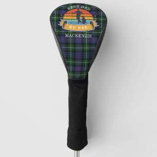 Couvre-club De Golf Meilleur papa par Par Plaid MacKenzie Vert pourpre