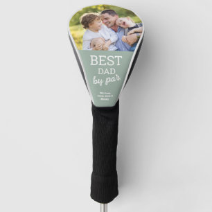 Couvre-club De Golf Meilleur papa par Par Sage green Photo personnalis