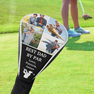 Couvre-club De Golf Meilleur papa par personnalisé 4 photos Fête des p