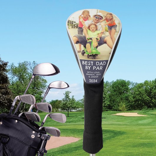 Couvre-club De Golf Meilleur Papa Par Photo Sur Mesure Golf Tête Couve