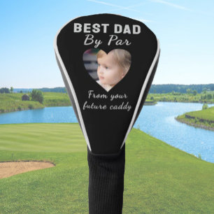 Couvre-club De Golf Meilleur papa Personnalisé Enfants Photo Noir Pers