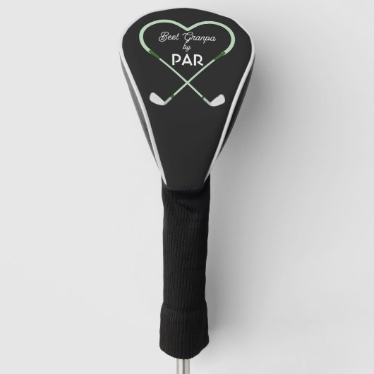 Couvre-club De Golf Meilleur Papi Simple Moderne par Par  (Devant)