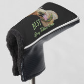 Couvre-club De Golf Meilleur Père Chien Jamais Pit Bull Brindle Dark  (Devant 3/4)