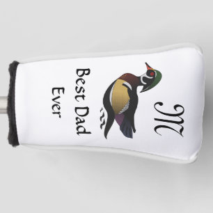 Couvre-club De Golf Meilleur père Jamais Bois Canard Nage Tête de go