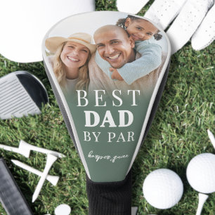 Couvre-club De Golf Meilleur Père Photo Verte Papa