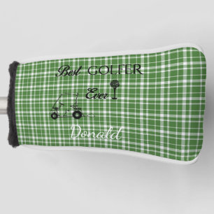 Couvre-club De Golf Meilleur Plaid Vert Golfer