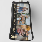 Couvre-club De Golf Meilleur Tee Rex Papa Par Par Par 3 Photo Collage (Tourné à 90°)