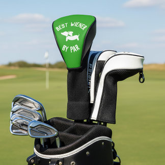 Couvre-club De Golf Meilleur Wiener par Par Punny Dachshund Golf Head 