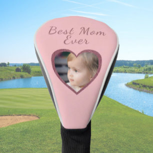 Couvre-club De Golf Meilleure maman Coeurs roses Personnalisé Enfants
