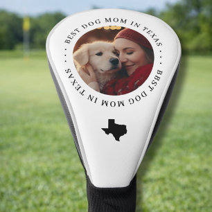 Couvre-club De Golf Meilleure Maman de Chien au Texas Photo Personnali