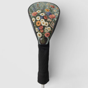 Couvre-club De Golf Mélange de fleurs dans un vase