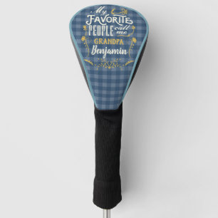Couvre-club De Golf Mes gens préférés m'appellent Grand-Père Bleu