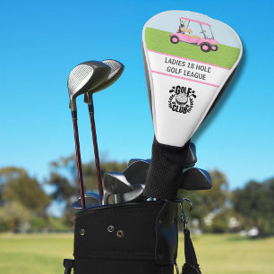 Couvre-club De Golf Message du logo de la Ligue de golf pour femmes Pi