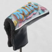 Couvre-club De Golf Mia écrite en graffiti (Devant 3/4)