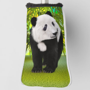 Couvre-club De Golf Mignon Ours Panda Kawaii Amoureux des Animaux Cade