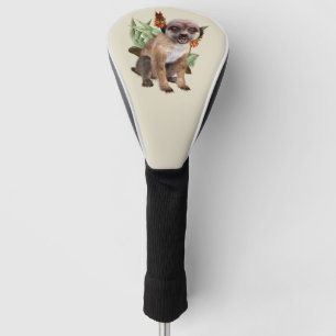 Couvre-club De Golf Mignonne Art de la Faune de Suricate et d'Aloès en