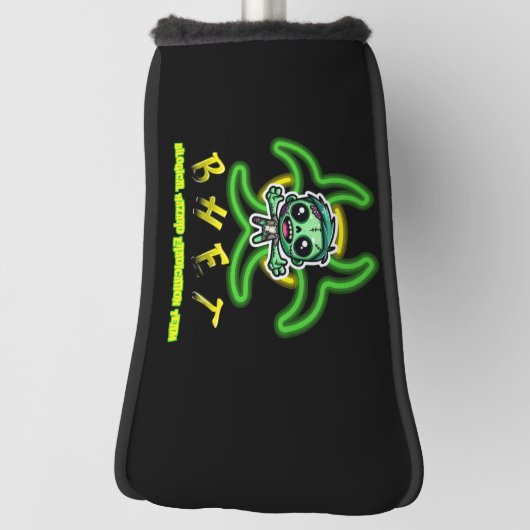 Couvre-club De Golf Mignonne, drôle de zombie (Tourné à 90°)