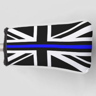 Couvre-club De Golf Mince Ligne Bleue Drapeau Royaume-Uni policier sym