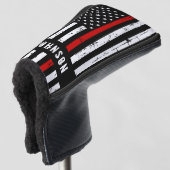Couvre-club De Golf Mince Red Line American Flag Firefighter (Devant 3/4)