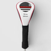Couvre-club De Golf Mince RED Line & Golf USA drapeau Monogramme (Devant)
