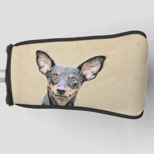 Couvre-club De Golf Miniature Pinscher Peinture mignonne Chien Art ori