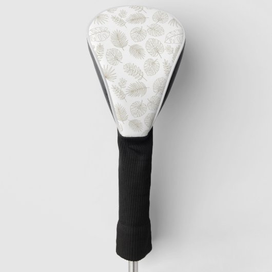 Couvre-club De Golf Minimal Botanical Line Art Pattern (5) (Devant)