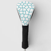 Couvre-club De Golf Minimalisme Art Abstrait Pale Turquoise Cellules B (Devant)