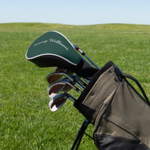 Couvre-club De Golf Minimaliste Emerald Green Professionnel Simple