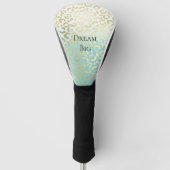Couvre-club De Golf Mint Aquarelle Ombre Glam Or Leopard (Devant)