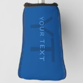 Couvre-club De Golf Modèle de texte modifiable pour nom monogrammé, et (Tourné à 90°)