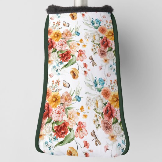 Couvre-club De Golf Modèle floral du jardin (Tourné à 90°)