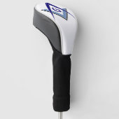 Couvre-club De Golf Modern Blue Square & Compasses (Incliné)