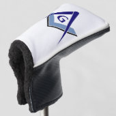 Couvre-club De Golf Modern Blue Square & Compasses (Devant 3/4)