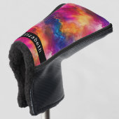 Couvre-club De Golf Modern Pink Color Fusion Personalized (Devant 3/4)