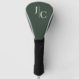 Couvre-club De Golf Moderne minimaliste Professionnel Monogramme Forêt