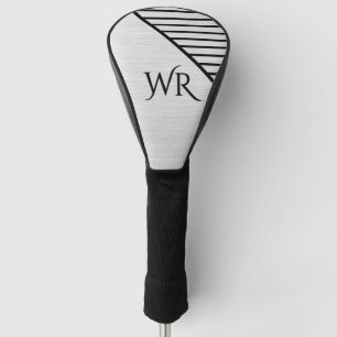Couvre-club De Golf Moderne Monogramme Line Art
