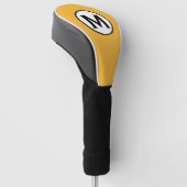 Couvre-club De Golf Moderne tendance moutarde jaune (Incliné)