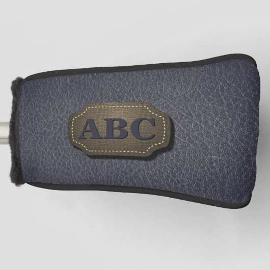 Couvre-club De Golf Modifier Initial, Insigne En Cuir Apparence En Cui (Devant)