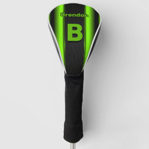 Couvre-club De Golf Modifier le nom d'ajout initial Grandes vertes et 